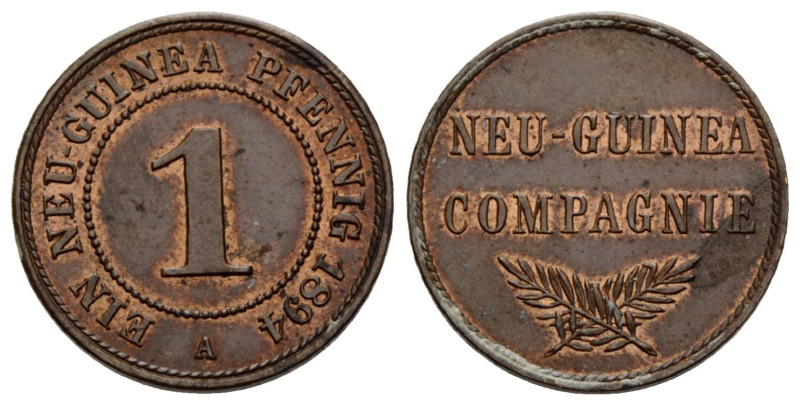 Deutsch-Neu-Guinea
Neu-Guinea Compagnie 1 Neu-Guinea-Pfennig 1894 A. 17.5 mm. 2...