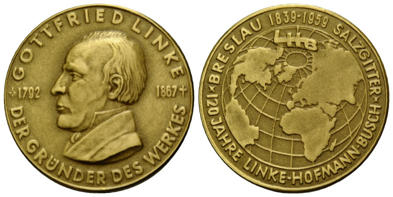 Medaillen / Medals Personen
Linke, Gottfried (1792-1867) Goldmedaille / Gold Me...