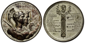 Königreich und Republik / Kingdom and Republic
Louis Philippe, 1830-1848 Versilberte Kupfermedaille / Silver plated copper medal 1840. 26.6 mm. Zum G...