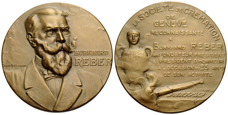 Medaillen / Medals Personenmedaille
 Messingmedaille / Brass medal 1912. 45.0 m...