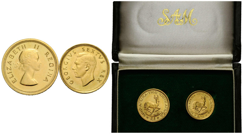 Republik, seit 1960 1 & 1/2 Rand 1960. 7.9 g. 22.0 mm. Gold 0.917. 1952. 3.99 g....