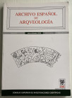 AA.VV. Archivo Espanol de Arqueologia. Vol 81 Enero Diciembre 2008. Brossura ed. pp. 338, ill. in b/n. Come nuovo.