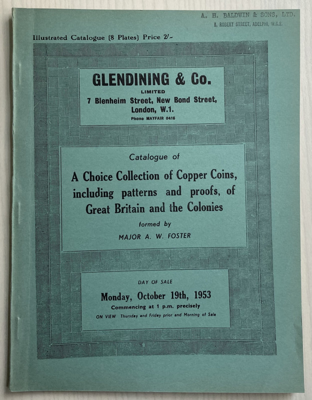 Glendining & Co. Catalogue of A Choice Collection of Copper Coins, including Pat...