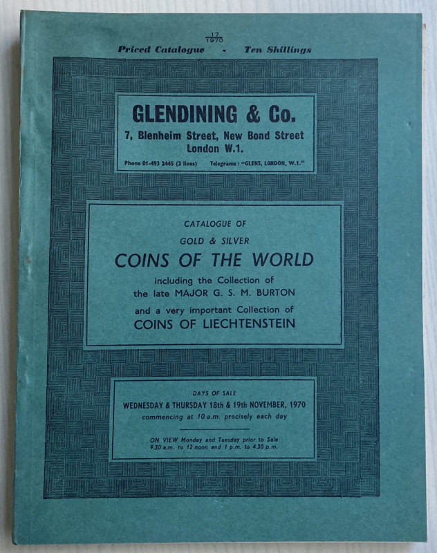 Glendining & Co. Catalogue of Gold & Silver Coins of the World, including collec...