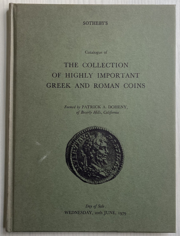 Sotheby's Parke Bernet & Co. Auction. Catalogue of the collection of highly impo...