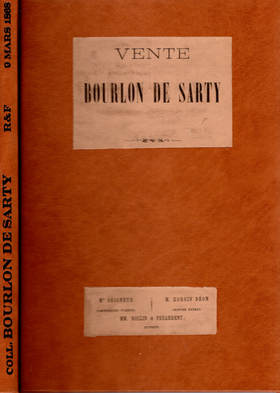 ROLLIN & FEUARDENT. - Paris, 9\11 - Mars, 1868. Cataogue des tableaux & dessin, ...