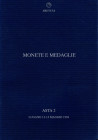 ARETUSA. ASTA 2. Lugano, 13\14 - Maggio, 1994. Monete greche, romane, bizantine, barbariche. Monete svizzere & di altri paesi, monete di zecche italia...