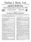 BERK HARLAN J. - Chicago,19 - January, 1995. 84 bid sale. Coins - Antiquities. Pp. n.n. nn. 1158, tavv. 40 b\n e colori. ril ed ottimo stato, importan...