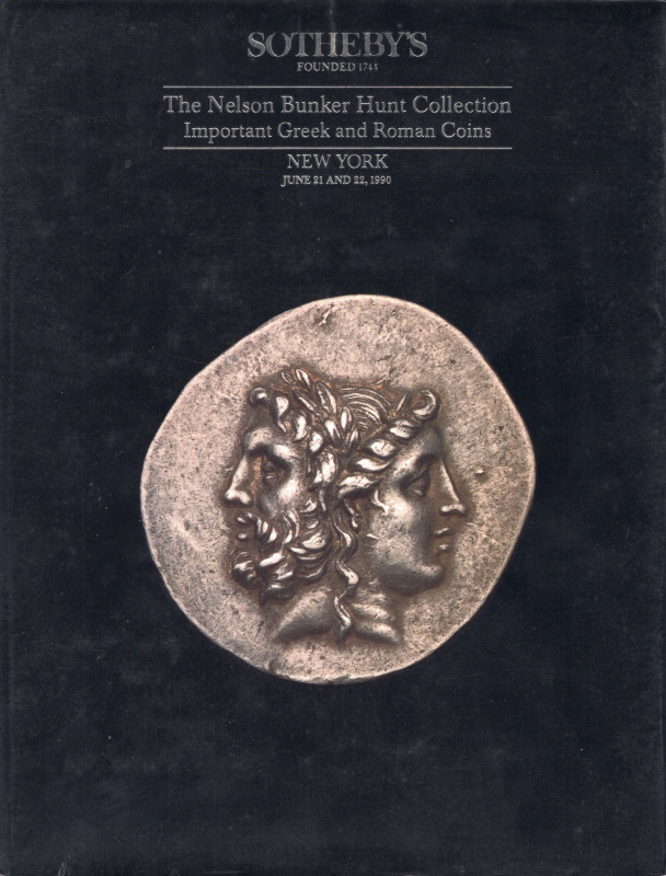 SOTHEBY’S. - New York, 21 and 22 – June, 1990. The Nelson Buncker Hunt collectio...