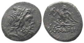 Pontos. Pharnakeia.

 Bronze. Ca. 100 - 65 v. Chr.
Vs: Kopf des Zeus mit Lorbeerkranz rechts.
Rs: Adler mit zurückgewandtem Kopf auf Blitzbündel n...
