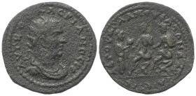 Kilikien. Mopsouestia - Mopsos. Valerianus I. (253 - 260 n. Chr.).

 Bronze.
Vs: Büste des Valerianus mit Strahlenkrone, Paludament und Panzer rech...