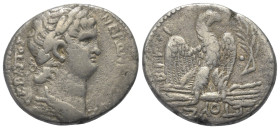 Seleukis und Pierien. Antiochia am Orontes. Nero (54 - 68 n. Chr.).

 Tetradrachme (Silber). 63 / 64 n. Chr. (Jahr 10 und 112).
Vs: Büste mit Lorbe...