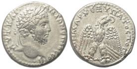 Seleukis und Pierien. Antiochia am Orontes. Caracalla (197 - 217 n. Chr.).

 Tetradrachme (Billon). Ca. 213 - 217 n. Chr.
Vs: Kopf mit Lorbeerkranz...