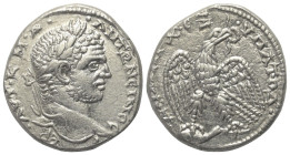 Seleukis und Pierien. Antiochia am Orontes. Caracalla (197 - 217 n. Chr.).

 Tetradrachme (Billon). Ca. 214 - 215 n. Chr.
Vs: Kopf des Caracalla mi...