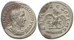 Seleukis und Pierien. Antiochia am Orontes. Philippus I. Arabs (244 - 249 n. Chr.).

 Tetradrachme (Billon). 244 n. Chr.
Vs: Büste in Rückansicht m...