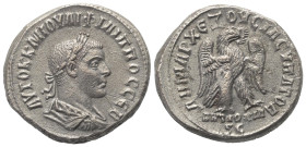 Seleukis und Pierien. Antiochia am Orontes. Philippus II. (247 - 249 n. Chr.).

 Tetradrachme (Billon). 248 - 249 n. Chr.
Vs: Büste in Rückansicht ...