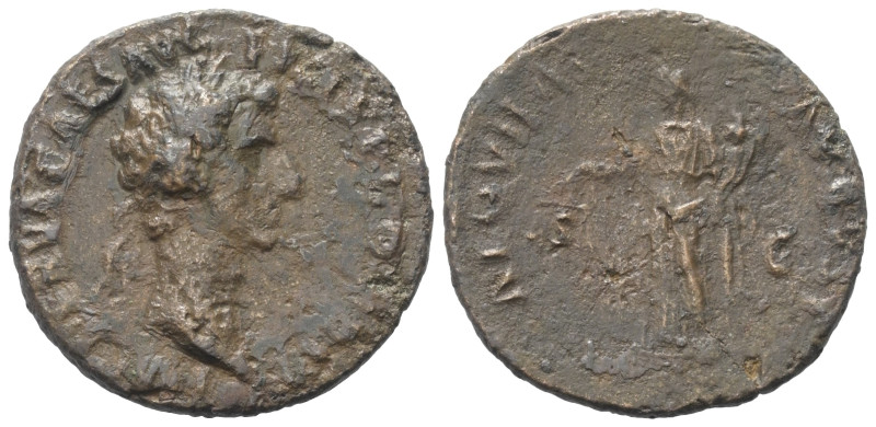 Nerva (96 - 98 n. Chr.).

 As (Kupfer/Bronze). 97 n. Chr. Rom.
Vs: IMP NERVA ...