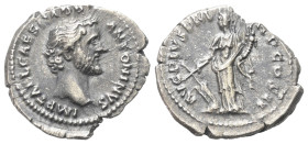 Antoninus Pius (138 - 161 n. Chr.).

 Denar (Silber). 139 n. Chr. Rom.
Vs: IMP T AEL CAES HADR ANTONINVS. Kopf rechts.
Rs: AVG PIVS P M TR P COS I...