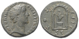 Antoninus Pius (138 - 161 n. Chr.).

 Dupondius (Messing). 157 - 158 n. Chr. Rom.
Vs: ANTONINVS AVG PIVS P P TR P XXI. Kopf mit Strahlenkrone recht...