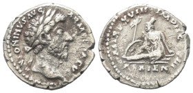 Marcus Aurelius (161 - 180 n. Chr.).

 Denar (Silber). 164 n. Chr. Rom.
Vs: ANTONINVS AVG - ARMENIACVS. Kopf mit Lorbeerkranz rechts.
Rs: P M TR P...