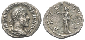Maximinus I. Thrax (235 - 238 n. Chr.).

 Denar (Silber). 235 - 236 n. Chr. Rom.
Vs: IMP MAXIMINVS PIVS AVG. Büste mit Lorbeerkranz, Paludament und...