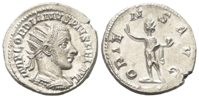 Gordianus III. (238 - 244 n. Chr.).

 Antoninian (Silber). 243 - 244 n. Chr. A...