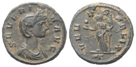 Severina (Kaiserin 270 - 275 n. Chr.).

 Denar (Kupfer). 275 n. Chr. Rom.
Vs: SEVERINA AVG. Drapierte Büste mit Diadem rechts.
Rs: VENVS FELIX. Ve...