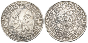 Sachsen - Ernestiner (ab 1485). Sachsen-Coburg-Eisenach - Herzogtum (1572 - 1596). Johann Casimir und Johann Ernst (1572 - 1633).

 Taler (Silber). ...