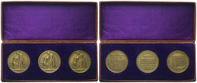 Weimarer Republik.

 Medaille (Bronze).
Anlässlich der Inflation.
3 Stück:
1. November 1923.
15. November 1923.
1. Dezember 1923.

Vollständi...