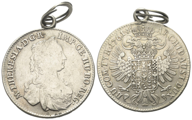 Habsburger bis 1806. Maria Theresia (1740 - 1780).

 1/2 Taler (Silber). 1761....