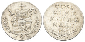 Neufürsten. Salzburg. Hieronymus Graf Colloredo (1772 - 1803).

 5 Kreuzer (Silber). 1796. Salzburg.
Vs: Wappen.
Rs: Nominal und Jahr.

20 mm. 1...