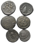 Griechische Münzen - Lots.


Unter anderem: Verschiedene Herrscher (Königreich Makedonien).

Lot (6 Stück): Bronze; ca. 4. - 3. Jhdt. v. Chr.

...