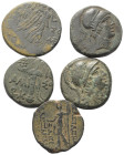 Griechische Münzen - Lots.


Unter anderem: Amisos (Pontos).

Lot (5 Stück): Bronze; ca. 2. - 1. Jhdt. v. Chr.

Sehr schön - fast sehr schön.
...