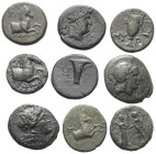 Griechische Münzen - Lots.


Unter anderem: Kyme / Myrina (Aiolis).

Lot (9 Stück): Bronze; ca. 4. - 2. Jhdt. v. Chr.

Sehr schön - fast sehr s...