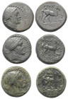 Griechische Münzen - Lots.


Kyme (Aiolis).

Lot (3 Stück): Bronze; ca. 3. - 2. Jhdt. v. Chr.

Sehr schön - fast sehr schön.

Verkauft wie be...