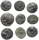 Griechische Münzen - Lots.


Unter anderem: Kyme / Myrina (Aiolis).

Lot (9 Stück): Bronze; ca. 4. - 2. Jhdt. v. Chr.

Sehr schön - fast sehr s...