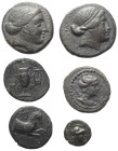 Griechische Münzen - Lots.


Kyme / Myrina (Aiolis).

Lot (6 Stück): Bronze; ca. 4. - 2. Jhdt. v. Chr.

Sehr schön - fast sehr schön.

Verkau...