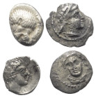 Griechische Münzen - Lots.


Unter anderem: Milet (Ionien) / Adana / Mopsos / Soloi / Tarsos (Kilikien).

Lot (4 Stück, Silber): Verschiedene Nom...