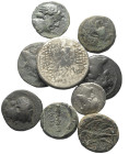 Griechische Münzen - Lots.


Unter anderem: Königreich Kappadokien / Königreich der Seleukiden.

Lot (9 Stück, davon 2x Silber): Drachme, Tetradr...
