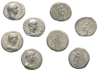 Provinzialrömische Münzen - Lots.


Kappadokien.

Lot (4 Stück, Silber): Hemidrachme; 1. - 2. Jhdt. n. Chr.

Sehr schön - fast sehr schön.

V...