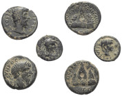 Provinzialrömische Münzen - Lots.


Unter anderem: Kappadokien.

Lot (3 Stück): Bronze; 1. - 3. Jhdt. n. Chr.

Sehr schön - fast sehr schön.
...