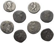 Provinzialrömische Münzen - Lots.


Seleukis und Pierien.

Lot (4 Stück, Silber): Tetradrachme; 1. Jhdt. v. - 2. Jhdt. n. Chr.

Sehr schön - fa...