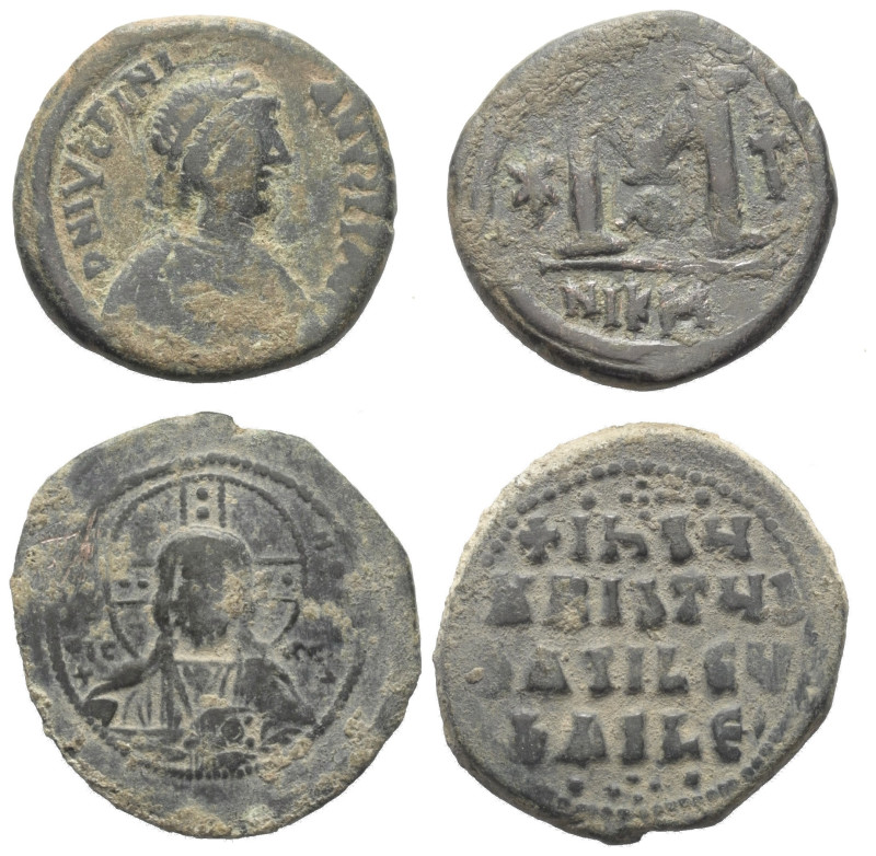 Byzantinische Münzen - Lots.


Verschiedene Herrscher.

Lot (2 Stück, Bronz...