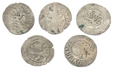 Mittelalter - Lots.


Böhmen. Königreich. 
Vladislav II (1471 - 1516).

Lot (5 Stück, Silber): Weisspfennige. Kuttenberg und Prag.

Prägeschwä...