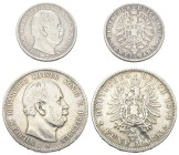 Deutschland - Lots.


Deutschland nach 1871.

Kaiserreich. 
Preußen - Königreich (1701 - 1871). Wilhelm I. (1861 - 1888).

Lot (2 Stück, Silbe...