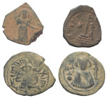Islam - Lots.


Arabo-Byzantinische Prägungen.

Lot (4 Stück, Kupfer): Follis. Ca. 640 H. Hims bzw. Zeit des 'Abd al-Malik (65 - 86 H. / 685 - 70...