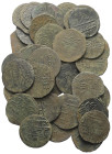 Islam - Lots.


Osmanen.
Süleyman II. (1099 - 1102 H. / 1687 - 1691).

Lot (43 Stück, Kupfer): Mangir 1099 H., Kostantiniye.
Vs. Tughra.
Rs: P...