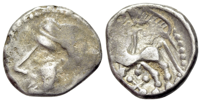 Celtic, Central Gaul, Bituriges Cubi, c. 1st century BC. AR Quinarius (13mm, 1.9...