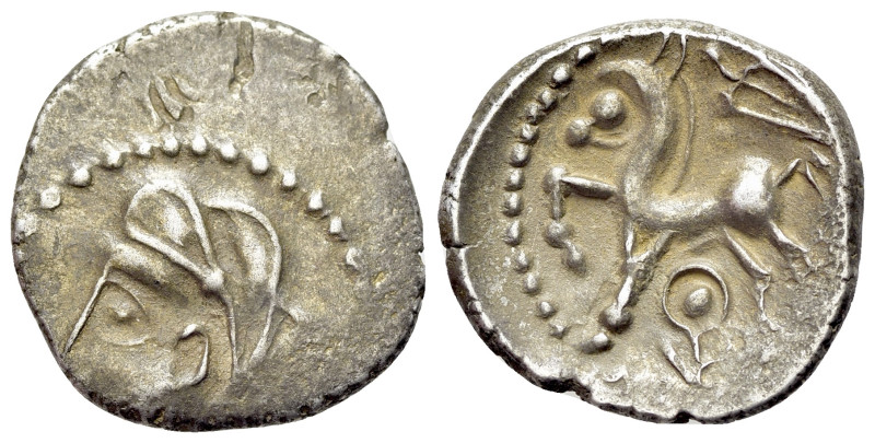 Celtic, Central Gaul, Bituriges Cubi, c. 1st century BC. AR Quinarius (15mm, 1.8...