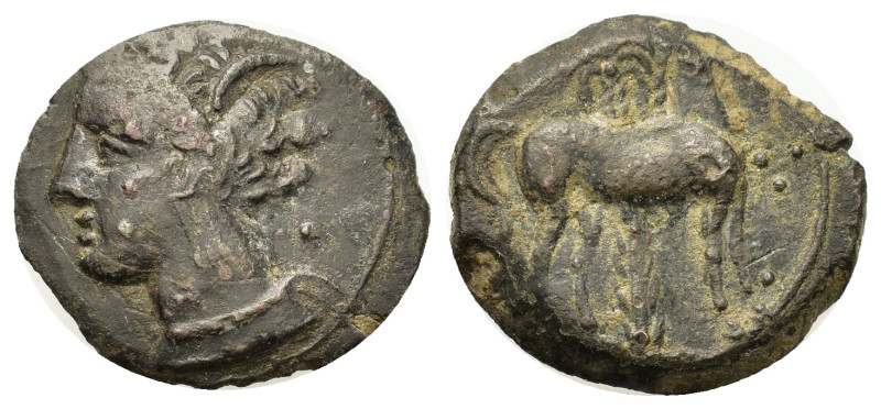 North Africa, Carthage. Æ (15mm, 2.8g). Uncertain mint in Sicily or Carthage, ci...